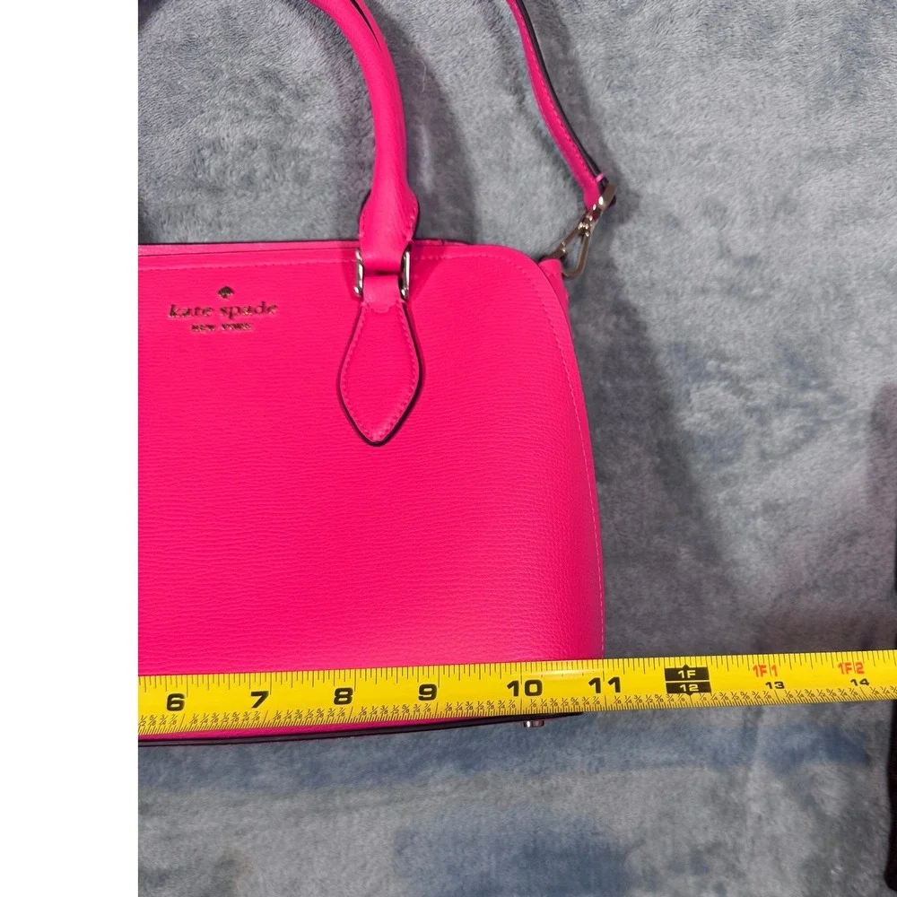 Kate Spade New York Staci Satchel and Wallet Set Pink Crossgrain Leather